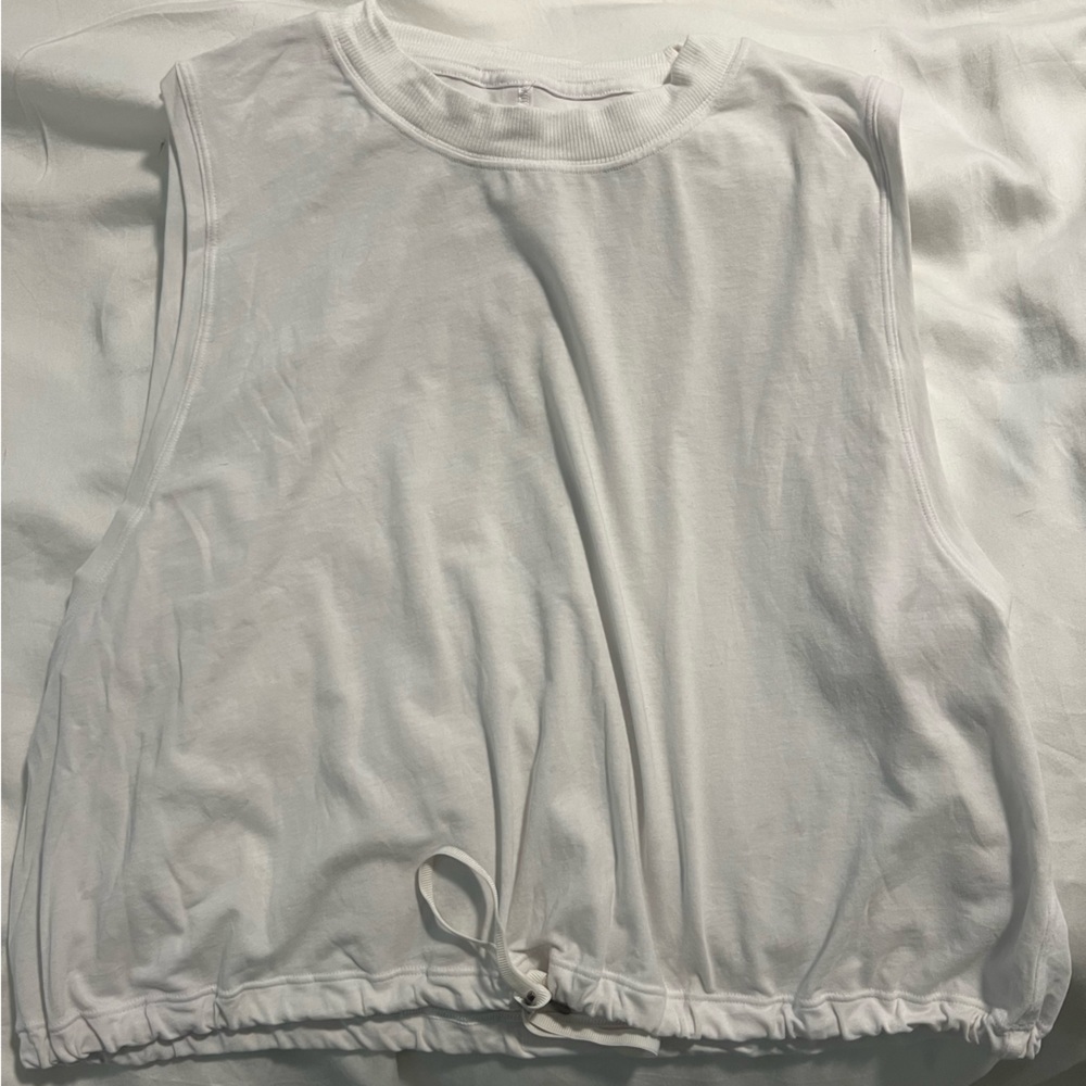 Lululemon cropped drawstring Nulu muscle tank